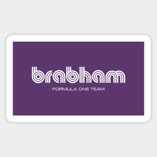 Brabham Formula One 1972 team logo - white print Sticker